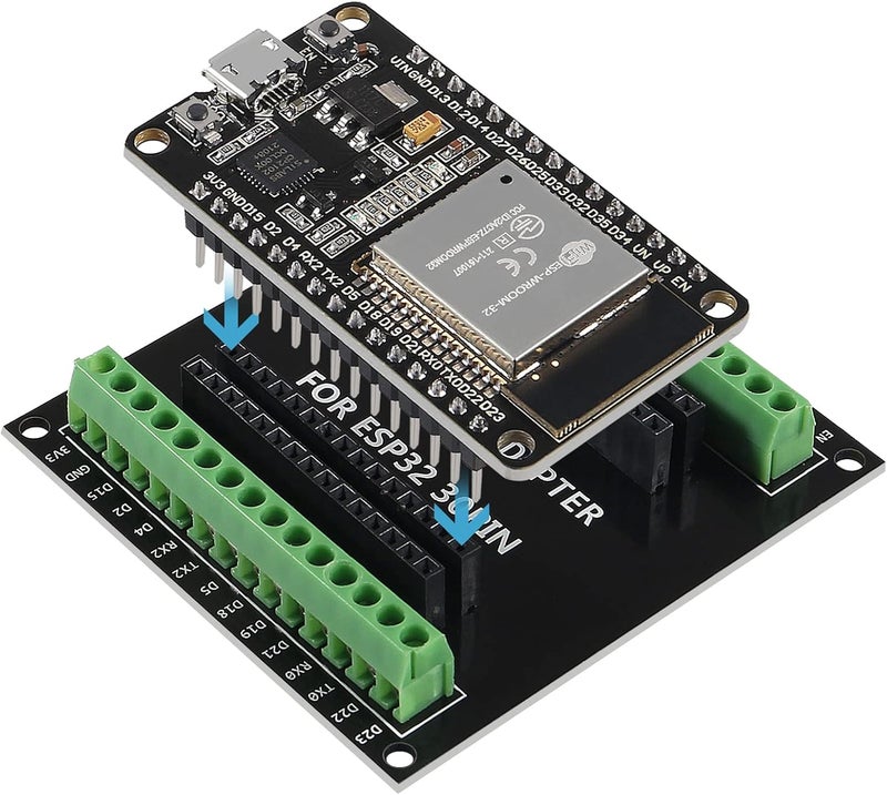 AiTrip 5PCS ESP32 Breakout Board GPIO 1 into 2 Compatible with 30 Pins ESP32S ESP32 Development Board 2.4 GHz Dual Core WLAN WiFi + Bluetooth 2-in-1 Microcontroller ESP-WROOM-32 Chip for Arduino - Image 4